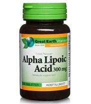 Alpha Lipoic Acid 300mg, Fettf�rbr�nning - Great Earth