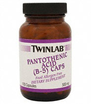 B-5 Pantotensyra, Vitaminer och mineraler - Twinlab