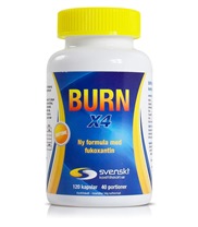 BURN X4, Fettf�rbr�nning - Svenskt Kosttillskott