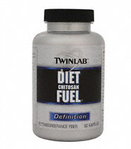 Diet Fuel Chitosan fr�n Twinlab. Chitosan �r ett kostfiber med goda egenskaper f�r h�lsan.
