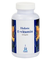 Holistic E-Vitamin 100 kapslar