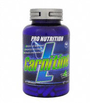 L Carnitine fr�n Pro Nutrition. L-karnitin finns i mitokondrien d�r fettsyrorna f�rbr�nns och omvandlas till energi.
