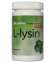 Ledins L-Lysin 60 tabletter