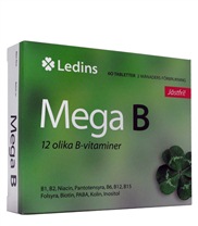 Ledins Mega B, Vitaminer och mineraler - Ledins