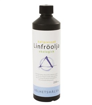 Linfr�olja fr�n Helhetsh�lsa. Linfr�olja inneh�ller en mycket stor andel flerom�ttade Omega-3-fettsyror, betydligt mer �n fiskolja.
