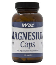 Magnesium Caps fr�n WNT. Magnesium �r en mineral som �r viktig f�r muskel- och nervfunktioner