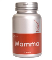 MammaVital fr�n Alpha Plus. MammaVital �r utformad f�r att ge kroppen st�d under graviditet och amning. Den ger bland annat ett extra tillskott av j�rn och folsyra.