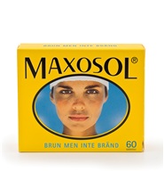 Maxosol fr�n Hela Pharma. Kosttillskott som �kar hudens motst�ndskraft mot solens negativa inverkan.