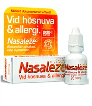 Nasaleze fr�n GreenMedicine. Nasaleze lindrar allergi och h�snuva utan risk f�r biverkningar.