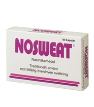 Nosweat fr�n Biokraft Pharma. Nosweat anv�nds traditionellt mot tillf�lligt �verdriven svettning. Effektivt f�r b�de kvinnor och m�n.