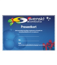 Presentkort,  - Svenskt Kosttillskott
