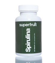 Spirulina Tabletter fr�n Superfruit. Spirulinai tablettform. En av naturens mest koncentrerade n�ringsk�llor, rikt p� protein, klorofyll och andra viktiga n�rings�mnen.