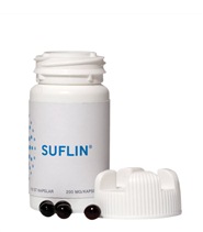 Suflin fr�n Suflin. Suflin �r ett svavelbaserat tillskott f�rst�rkt med pinjeolja samt linfr�olja som �r rikt p� de essentiella fettsyrorna.