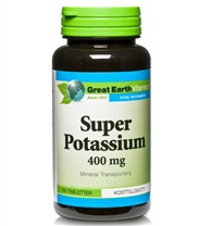 Super Potassium, Vitaminer och mineraler - Great Earth