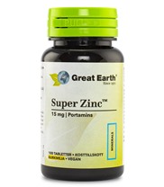 Super Zink 15 mg, Vitaminer och mineraler - Great Earth