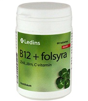 Vitamin B12+Folsyra, Vitaminer och mineraler - Ledins