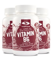 Vitamin B6 3-pack, Vitaminer och mineraler - HealthWell