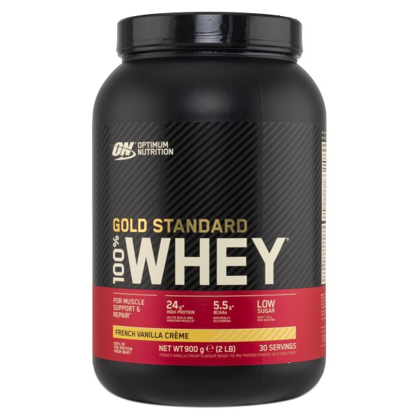 Optimum Nutrition 100% Whey Gold Standard, French Vanilla, 900 g