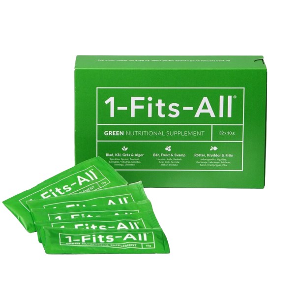 1-Fits-All Green Nutritional Supplement Månadsförpackning, 32-pack