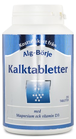 Miniatyrbild Alg-B�rje Kalktabletter, 250 tabl