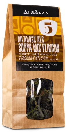 Miniatyrbild Algaran Irl�ndsk Alg Soppa Mix Flingor Raw & Eko, 40 g