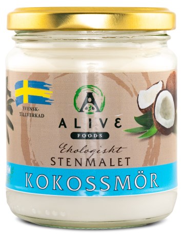 Miniatyrbild Alive Foods Stenmalet Kokossmr Eko, 260 g