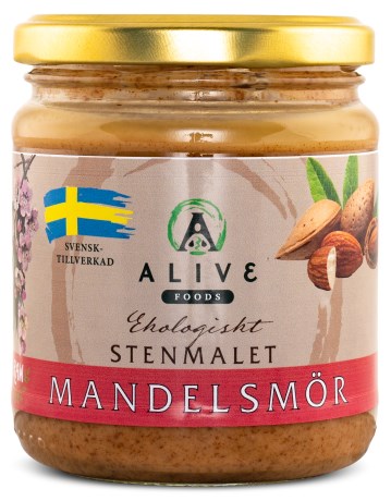 Miniatyrbild Alive Foods Stenmalet Mandelsm�r, 260 g