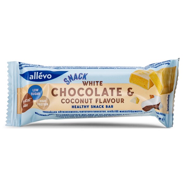 Allevo Healthy Snack Bar White Chocolate &amp; Coconut 1 st
