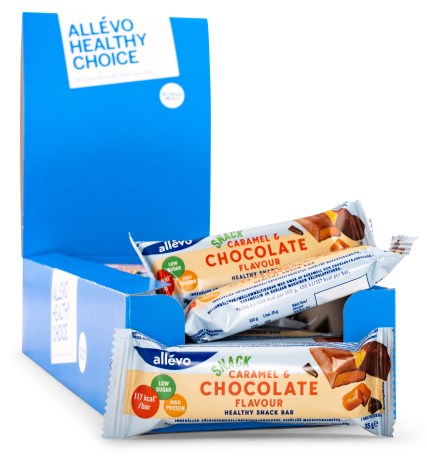 Miniatyrbild Allevo Healthy Snack Bar, Caramel & Chocolate, 24-pack