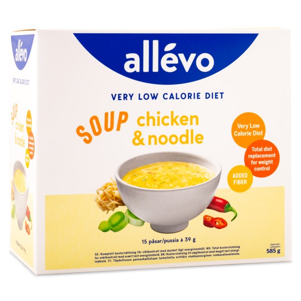 Allevo VLCD Soup Kyckling &amp; Nudlar 15 portioner