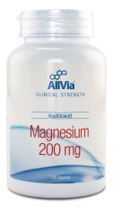 Miniatyrbild AllVia Magnesium 200 mg, 100 kaps