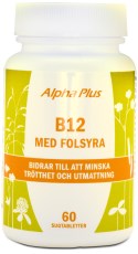 Miniatyrbild Alpha Plus B12 med Folsyra, 60 kaps