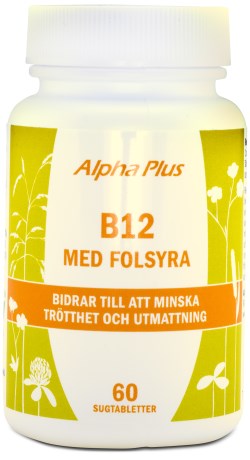 Miniatyrbild Alpha Plus B12 med Folsyra, 60 kaps