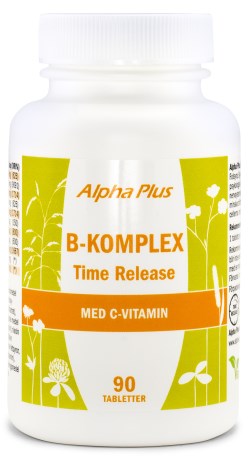 Miniatyrbild Alpha Plus B-komplex Time Release, 90 kaps