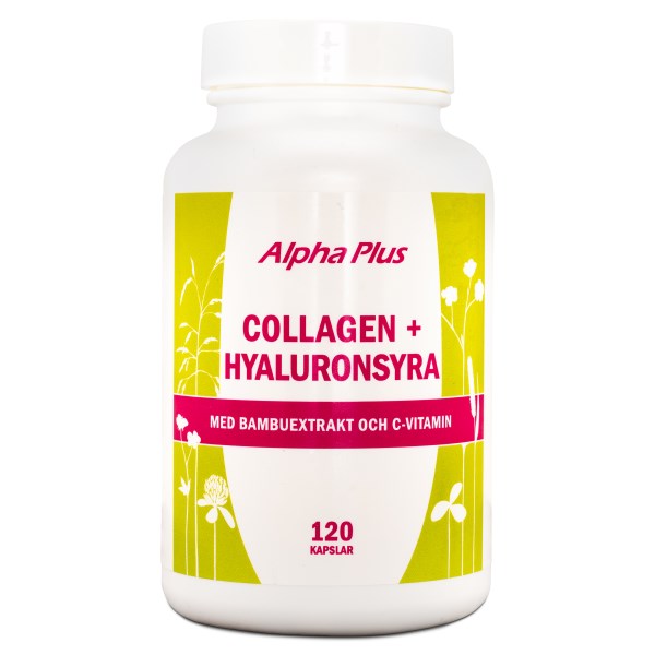 Alpha Plus Collagen + Hyaluronsyra 120 kaps