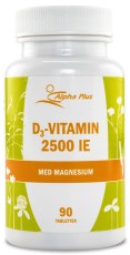 Miniatyrbild Alpha Plus D3 Vitamin 2500 IE, 90 tabl
