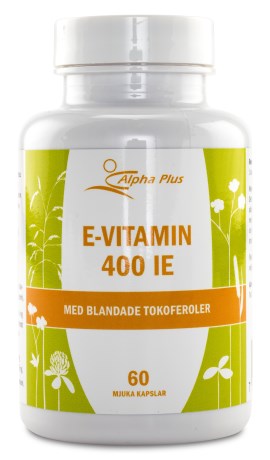 Miniatyrbild Alpha Plus E-vitamin 400IE, 60 kaps