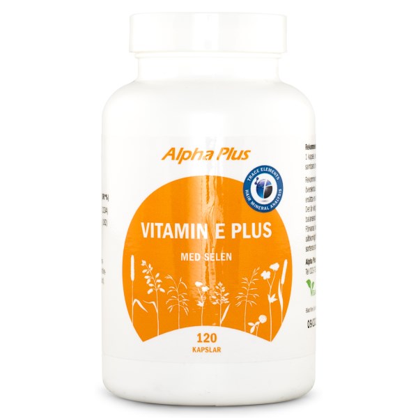 Alpha Plus HMA Vitamin E Plus, 120 kaps