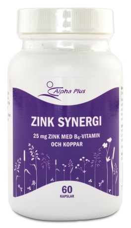 Miniatyrbild Alpha Plus Zink Synergi, 60 kaps