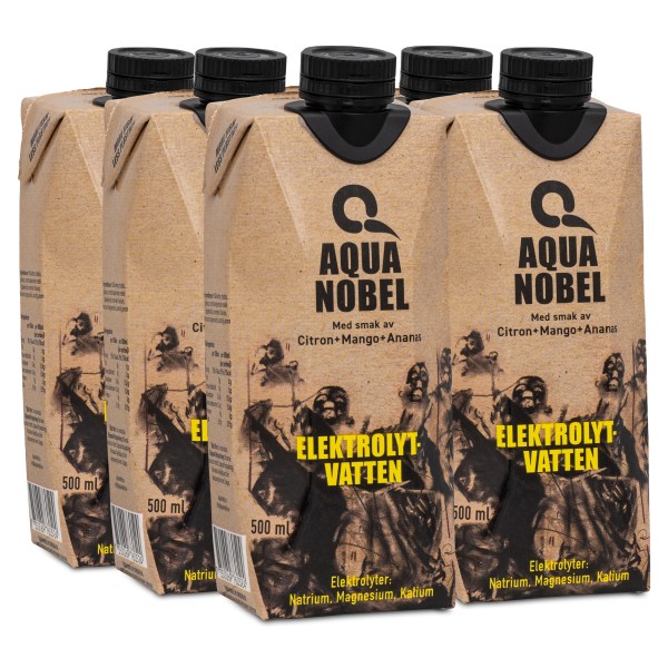 Aqua Nobel Elektrolytvatten, Ananas/Citron/Mango, 6-pack