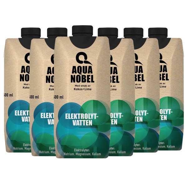Aqua Nobel Elektrolytvatten, Kokos/Lime, 6-pack