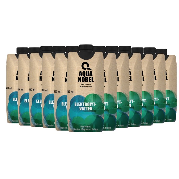 Aqua Nobel Elektrolytvatten, Kokos/Lime, 12-pack