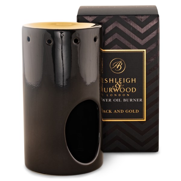 Ashleigh &amp; Burwood Oil Burner 1 st Black &amp; Gold