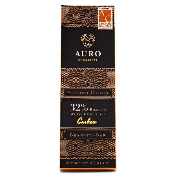 Auro Heritage 32% White Chocolate with Roasted Cashew 27 g