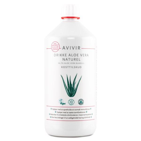 Avivir Aloe Vera Juice Naturell, 1 L
