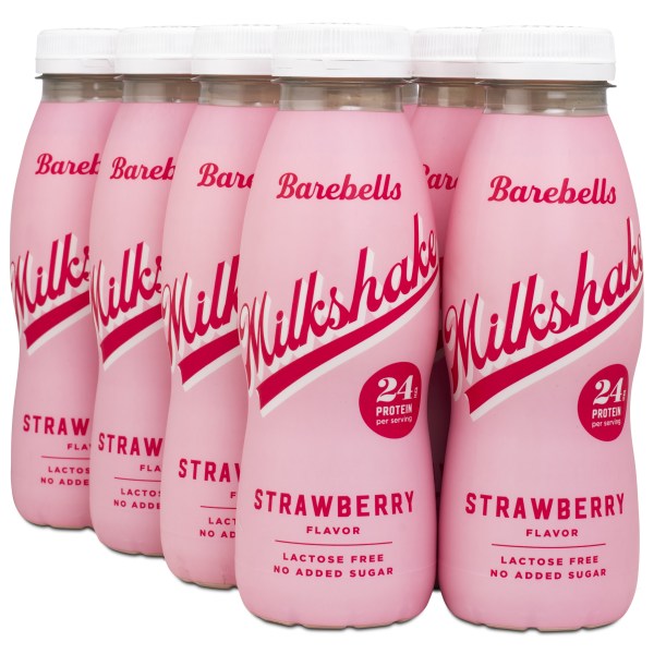 Barebells Milkshake, Strawberry, 8-pack