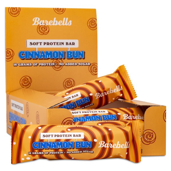 Barebells Soft Protein Bar, Cinnamon Bun, 12-pack