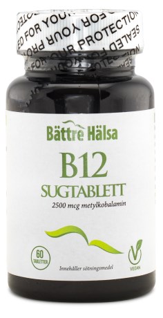 Miniatyrbild B�ttre H�lsa B12, 60 sugtabletter