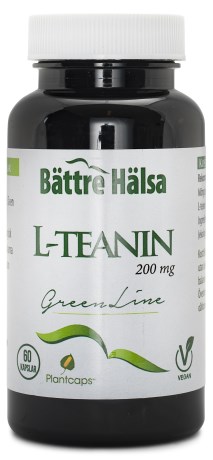 Miniatyrbild Bttre Hlsa L-Teanin Green Line, 60 kaps