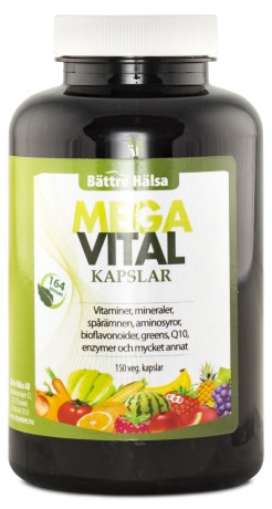 Miniatyrbild Bttre Hlsa Mega Vital Kapslar, 150 kaps